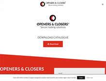 Tablet Screenshot of openers-closers.com